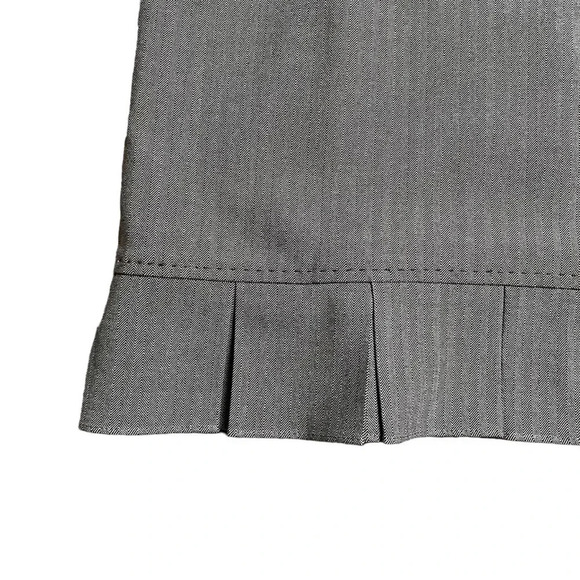 Tahari ASL Herringbone Skirt Suit 2-Piece Blazer & Peplum Skirt Brown Gray Sz 10 - Picture 2 of 16